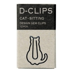 I128CT Mini D-Clip Cat Sitting