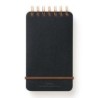 I105BK Grain Notebook Small A6 Black