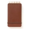 I105DB Grain Notebook Small A6 Dark Brown