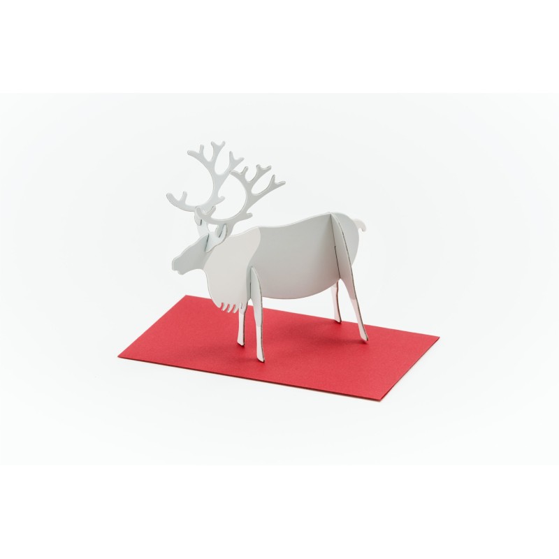 GM001RD Post Animal Reindeer