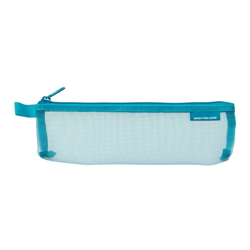 I202BL Mesh Pen Pouch Small Blue