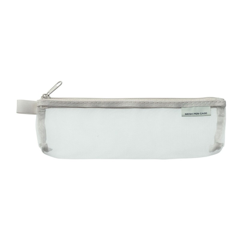 I202GY Mesh Pen Pouch Small Grey