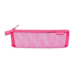 I202PK Mesh Pen Pouch Small Pink