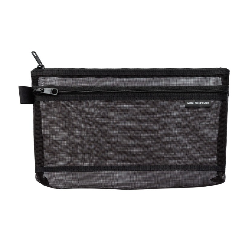 I203BK Mesh Pen Pouch Medium Black
