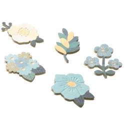 I215BF Decoration Sticker Blue Flower