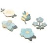 I215BF Decoration Sticker Blue Flower