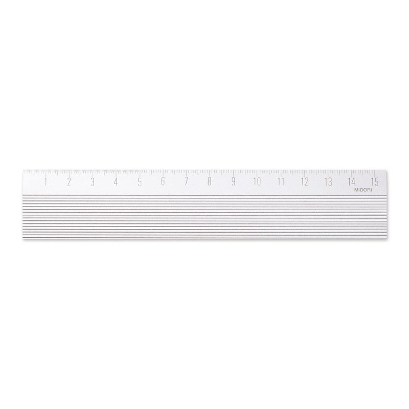 I107SV Aluminium Ruler Silver