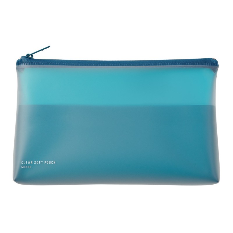 I247BL Clear Soft Pouch Blue