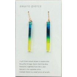 TU009BY Awairo Earrings Blue/Yellow