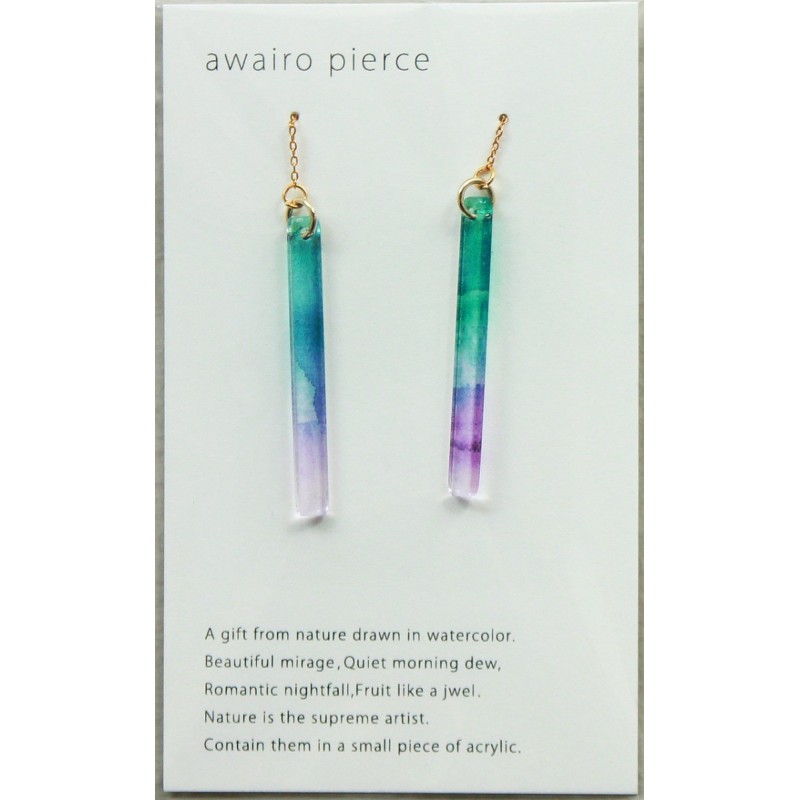 TU009BP Awairo Earrings Blue/Purple