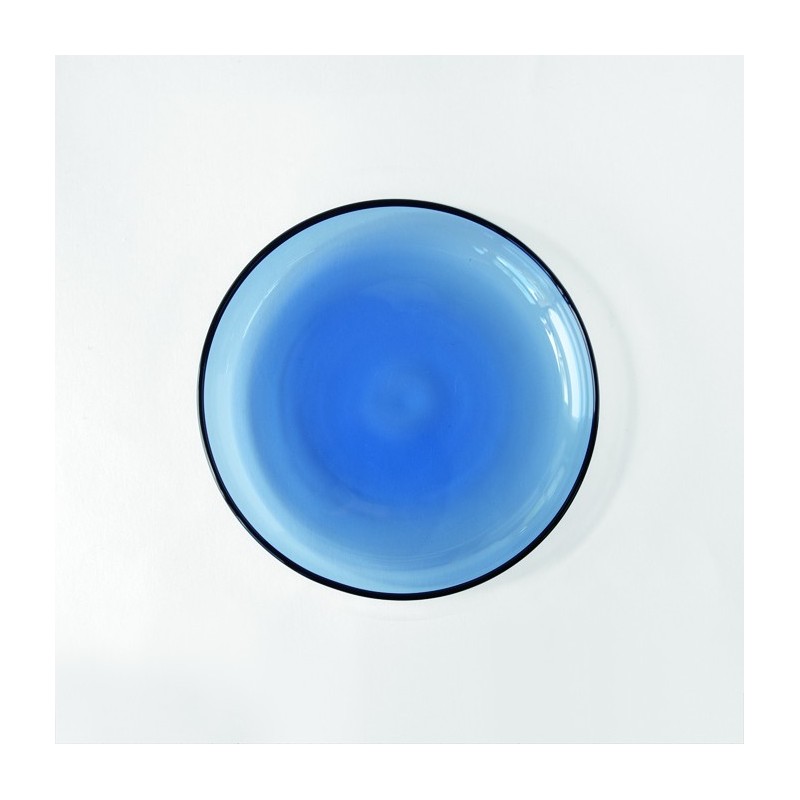 AM022BL Glass Heat-Proof Dish Blue