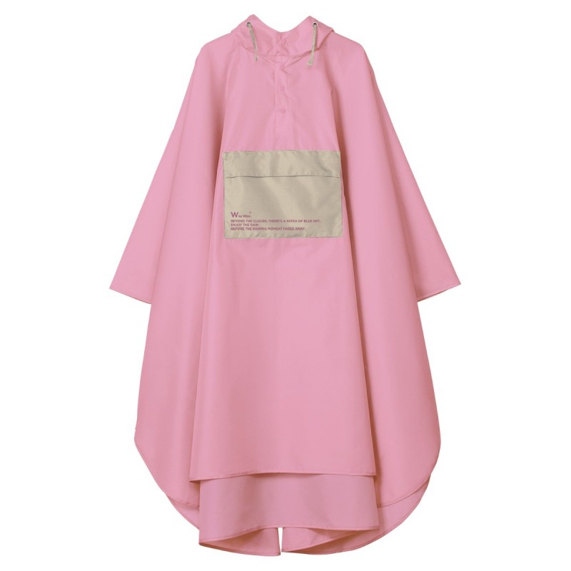 WPCR005-909PK Bi-colour Poncho Pink