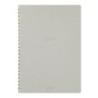 I257GY Colour Dot Grid A5 Ring Notebook Grey