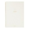 I257WH Colour Dot Grid A5 Ring Notebook White