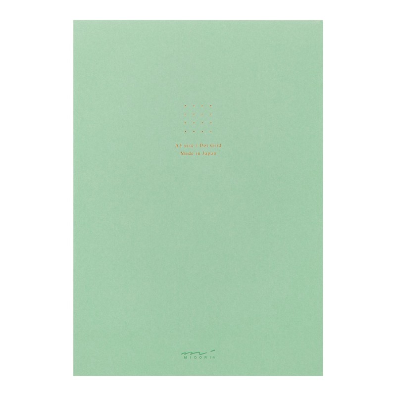 I256GR Colour Dot Grid A5 Paper Pad Green
