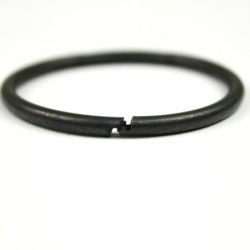 D13329BK Round Keyring Black