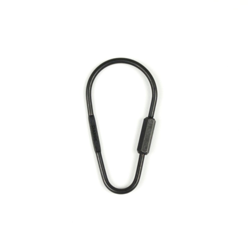 D13328BK Karabiner Drop Keyring Black