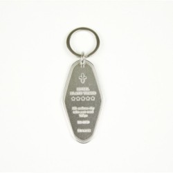 D13327SV Hotel Keyring Silver