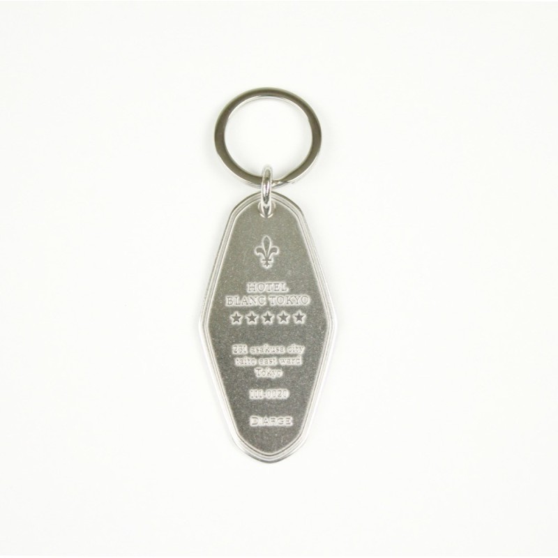 D13327SV Hotel Keyring Silver