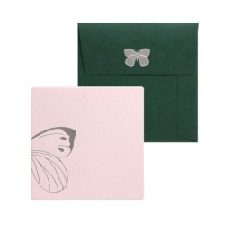 YT004QBF Cashico Card Square Butterfly