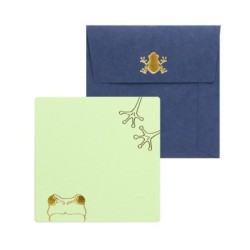 YT004QFR Cashico Card Square Frog