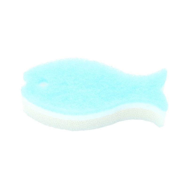 MK170LB Fish Kitchen Sponge Light Blue