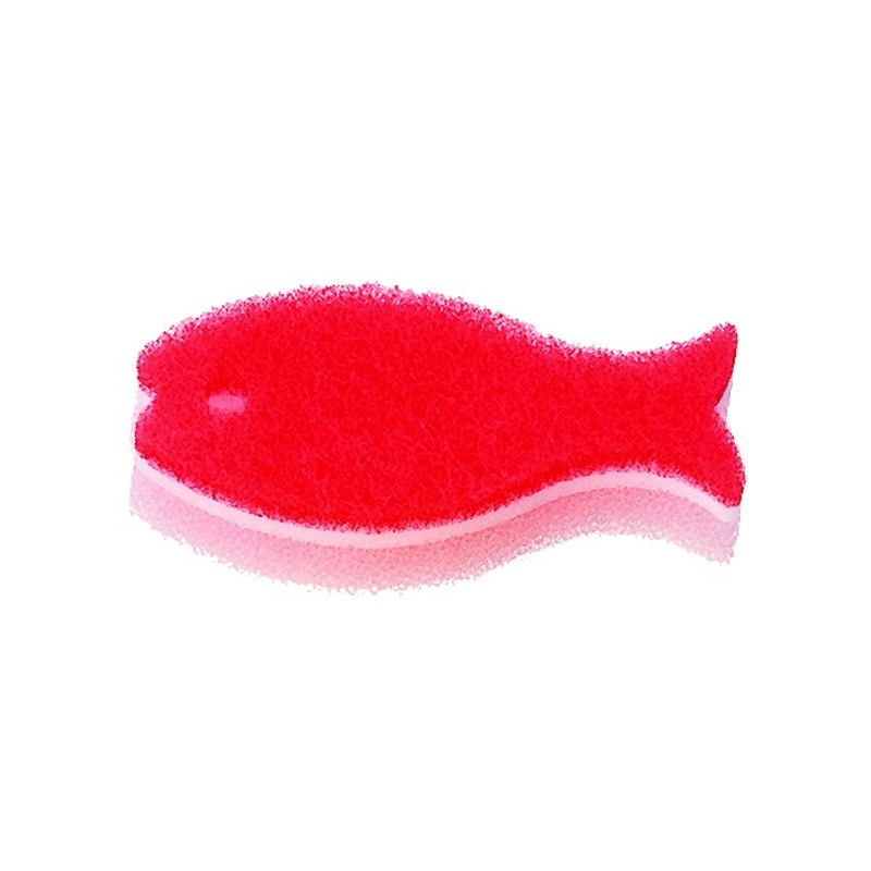 MK170RD Fish Kitchen Sponge Red