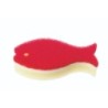 MK662WR Fish Kitchen Sponge Wine Red