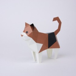 BC001CC TINY Animals Calico Cat