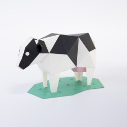 BC001BW TINY Animals Cow