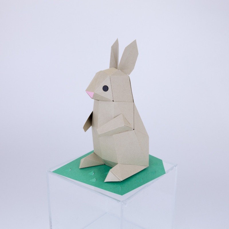 BC001RB TINY Animals Rabbit Brown