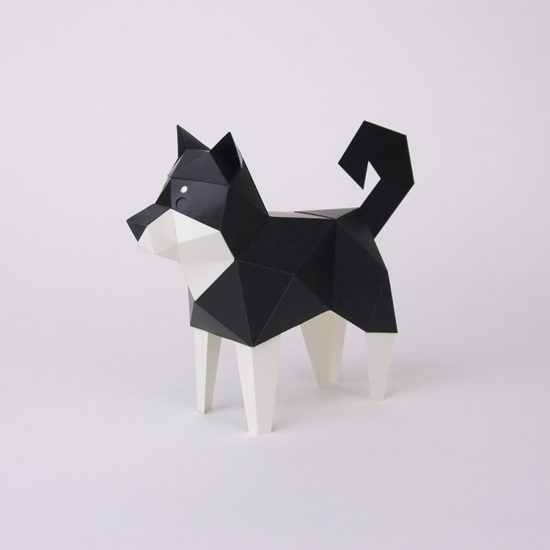 BC001SBK TINY Animals Shiba Inu Black