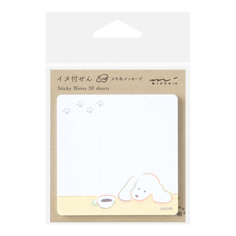 I284CD Sticky Note Coffee & Dog