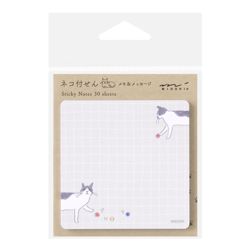 I284LC Sticky Note Ball & Cat