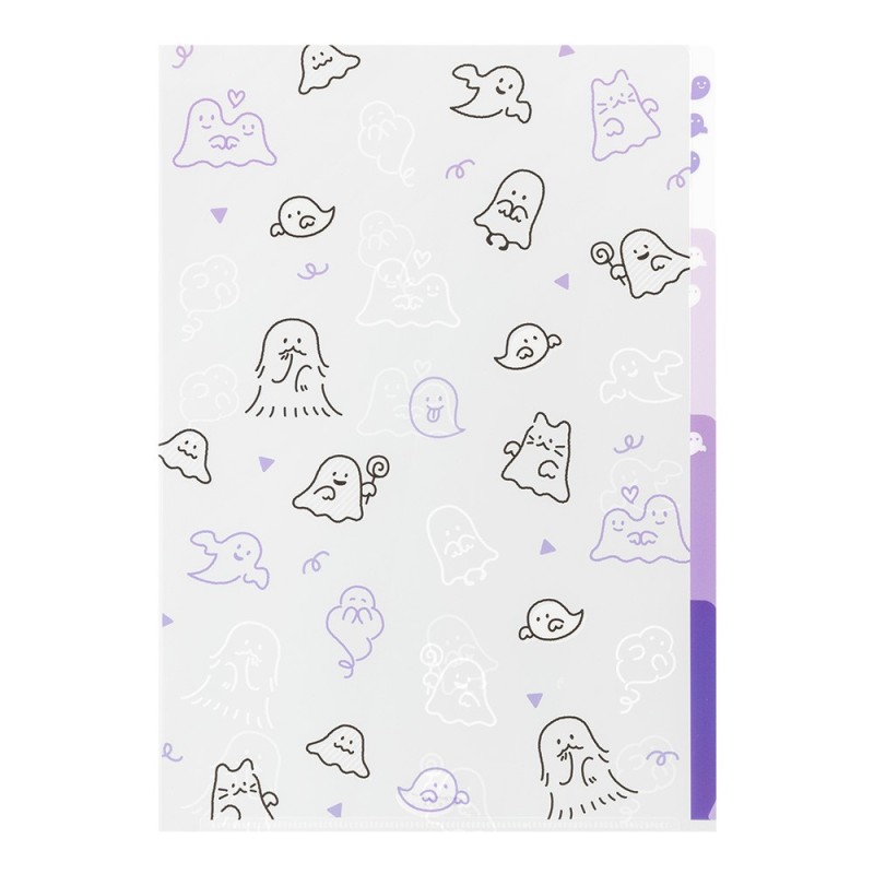 I280GH 3-Pocket Clear File Ghosts