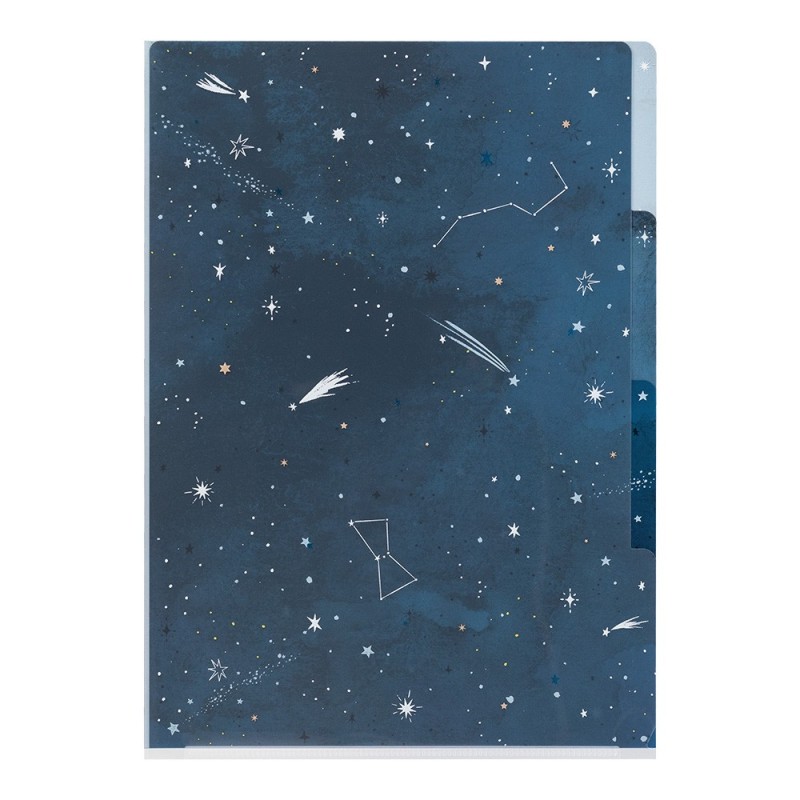 I280NS 3-Pocket Clear File Night Sky