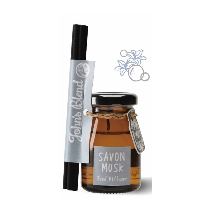 NC003SM John's Blend Savon Musk Mini Diffuser