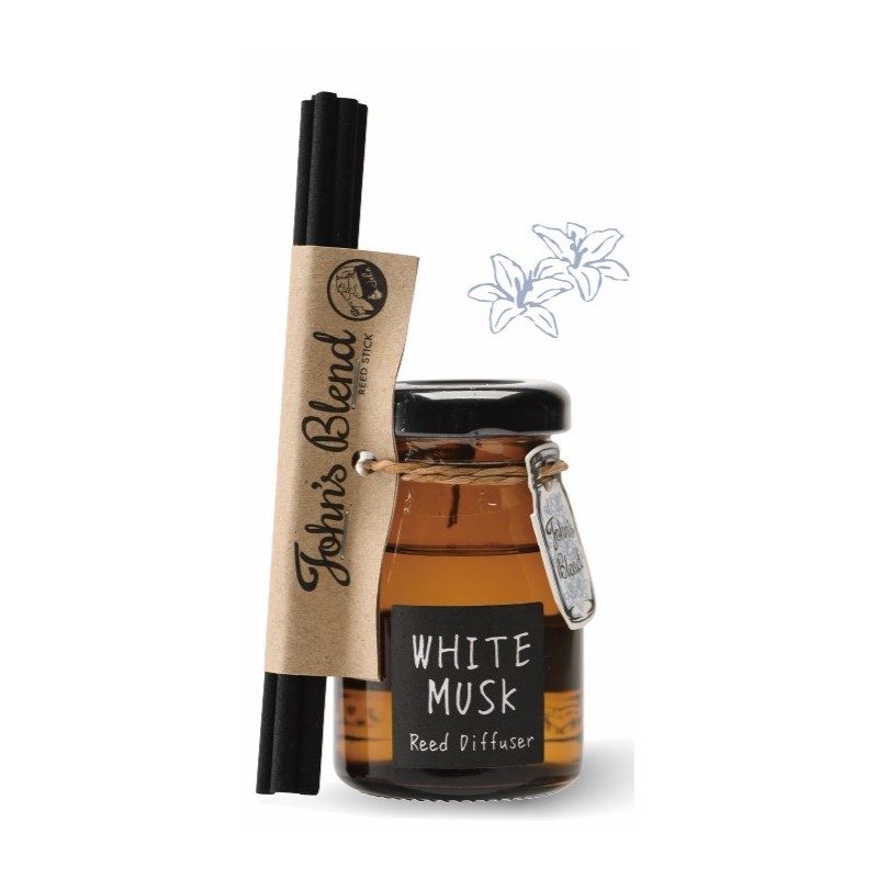 NC003WM John's Blend White Musk Mini Diffuser