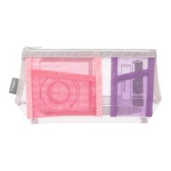 I240GP Pen & Tool Pouch Mesh Gusset Pink