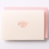 EAGN1923 White Blank Card Cherry Blossom