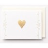 EAGN1903 White Mini Blank Card Heart