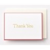 EAGT1377 Red Mini Thank you Card White