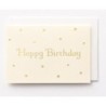 EAGB2074 White Mini Birthday Card Dots