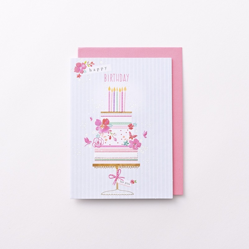 EAGB2058 Red Birthday Card Cake