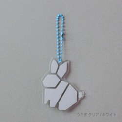 TU011RB Reflector Charm Rabbit Clear