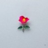 TU012CM Pixel Flower Badge Camelia