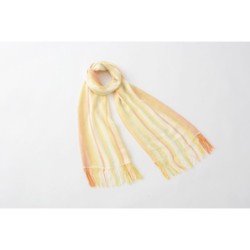 OR002YL Striped Scarf Yellow