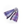 OR003PR Check Scarf Violet Purple