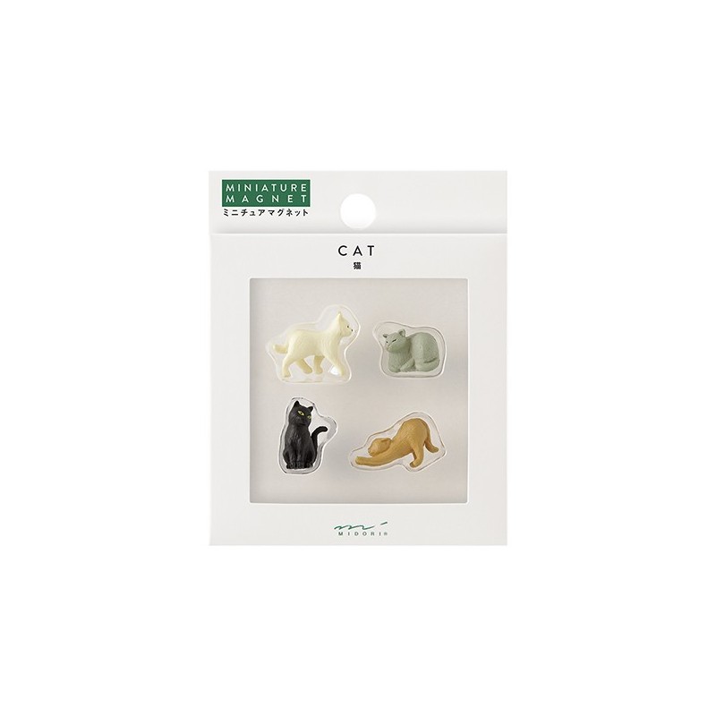I289CT Mini Magnets 4-pce Cat