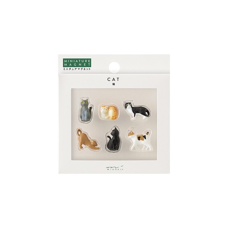 I290CT Mini Magnets 6-pce Cat